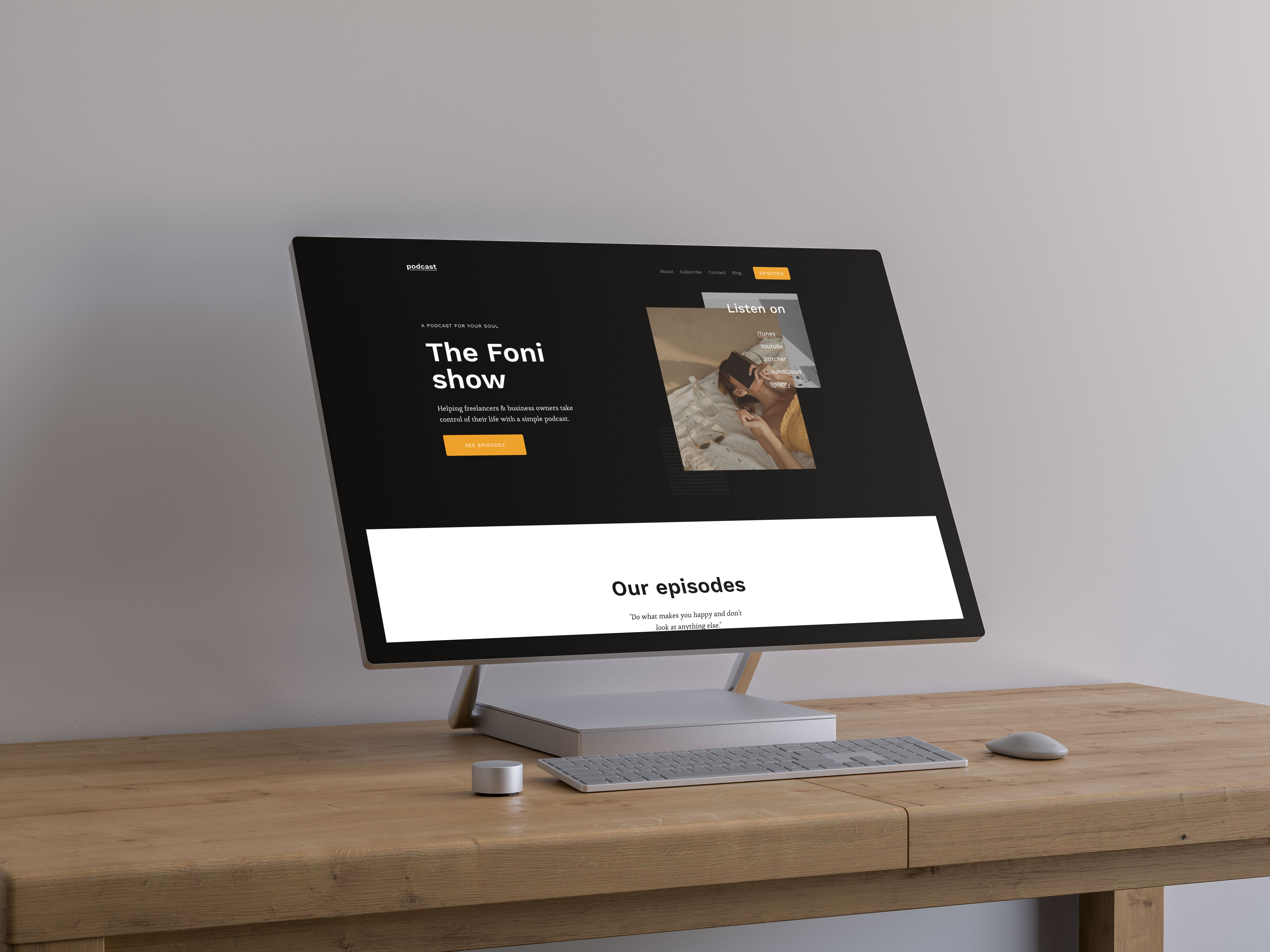 Podcast Website Template