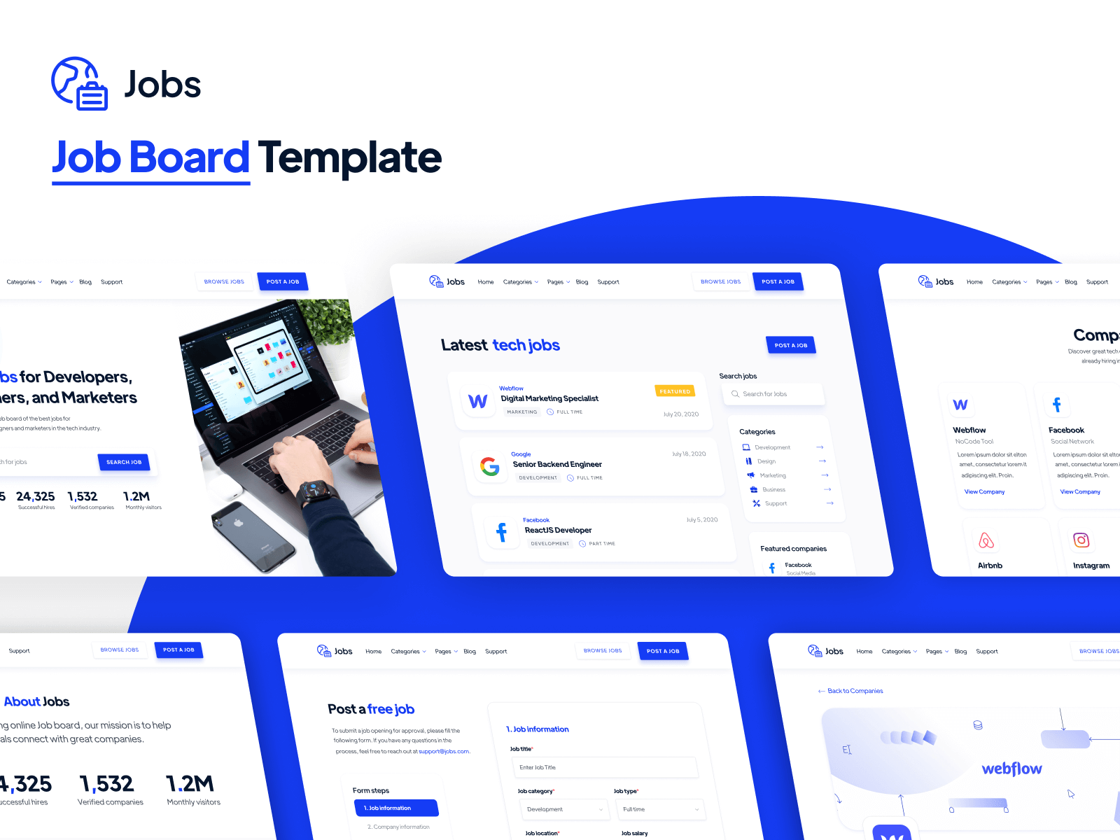 Job Board Webflow Template