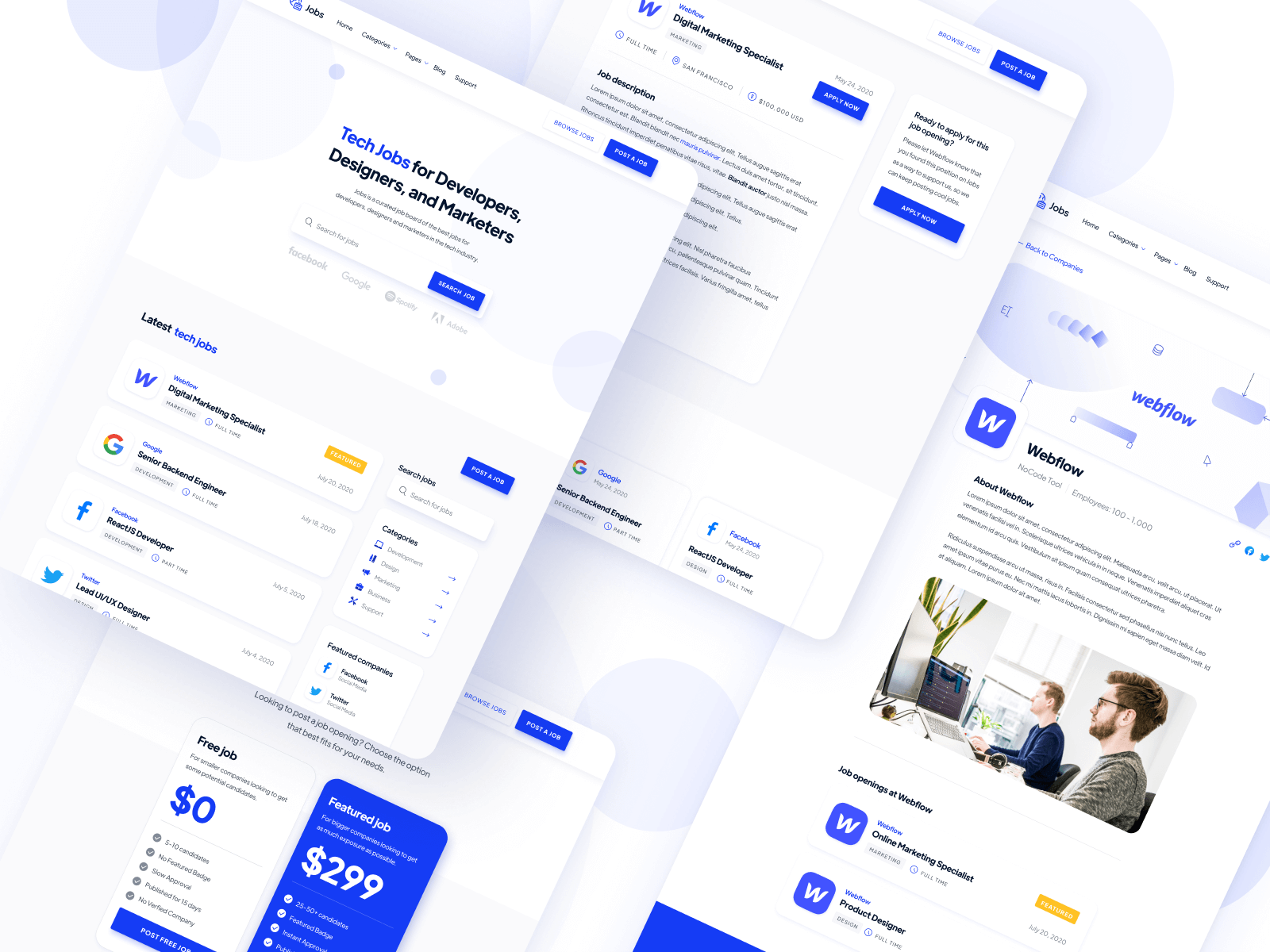 Job Boards Webflow Template