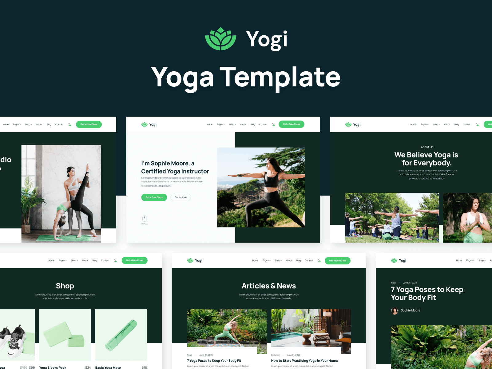 Yoga Teacher Webflow Template