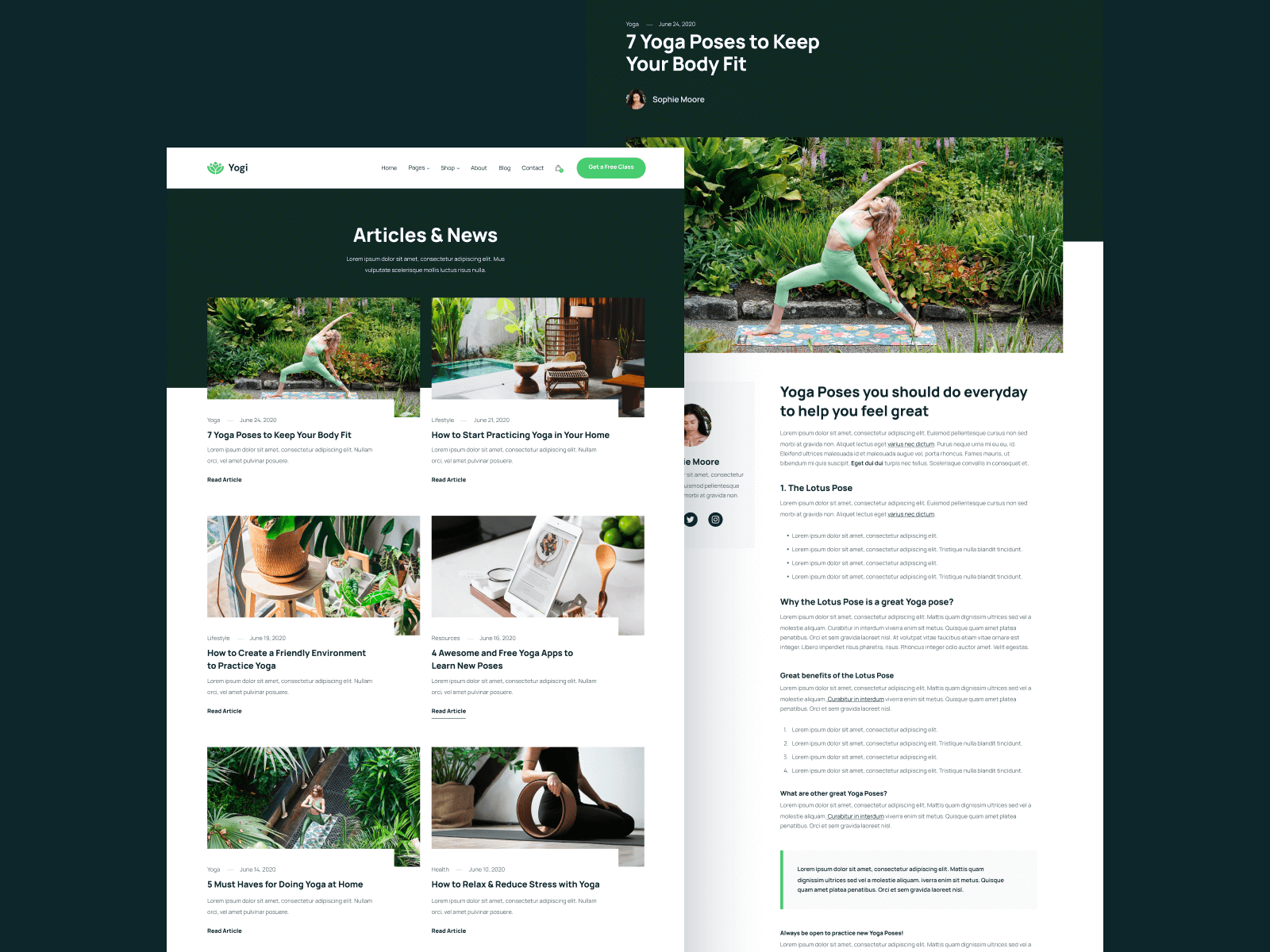 Yoga Studio Webflow Template