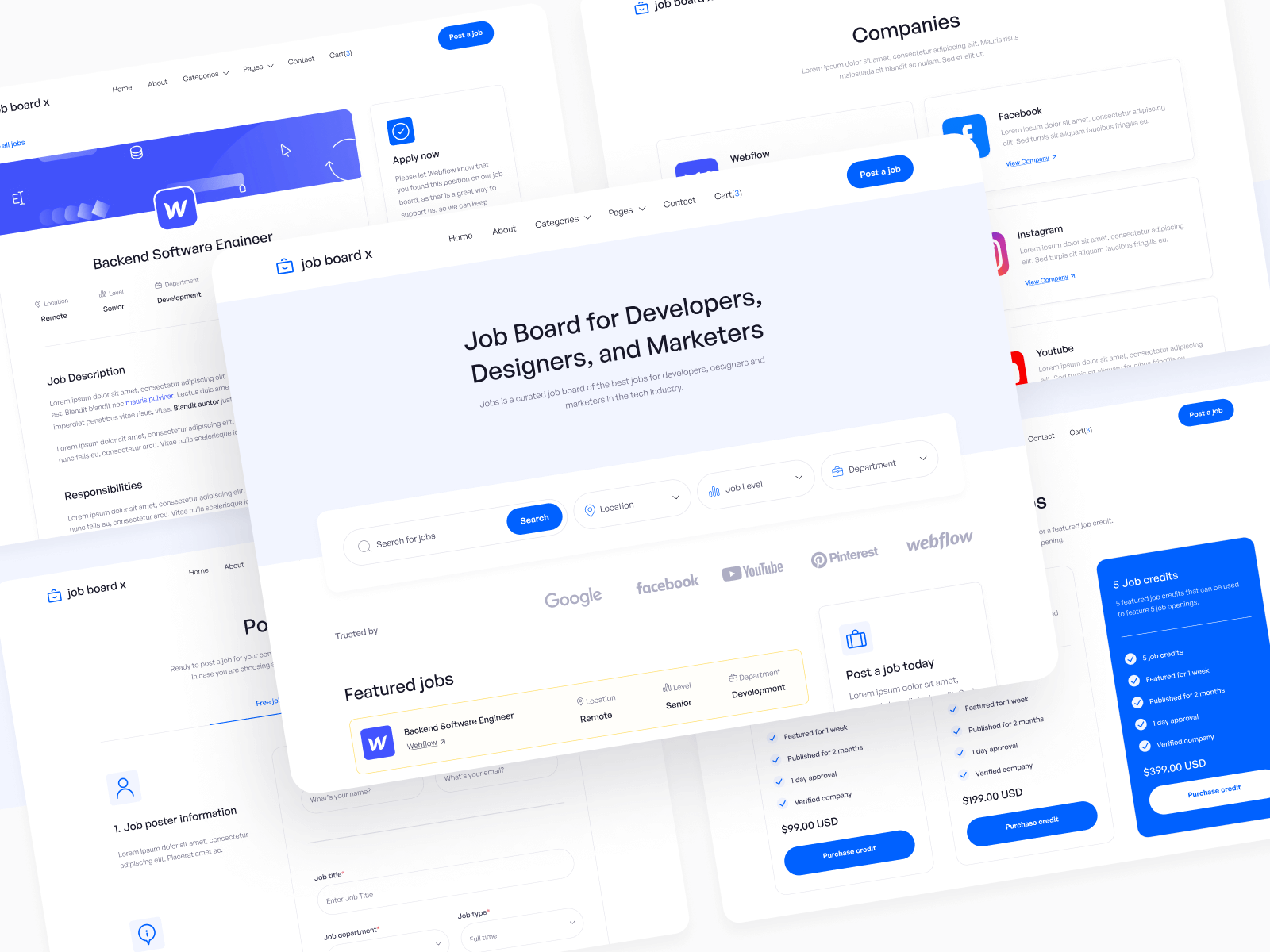 Job Site Webflow Template