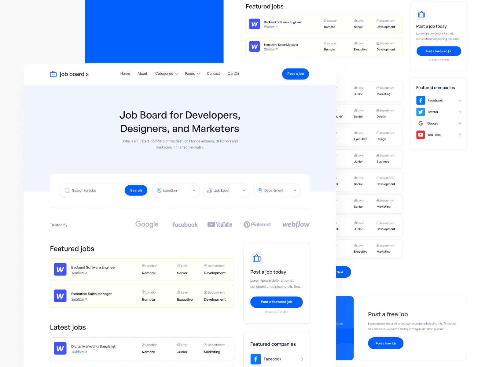 Job Portal Webflow Template