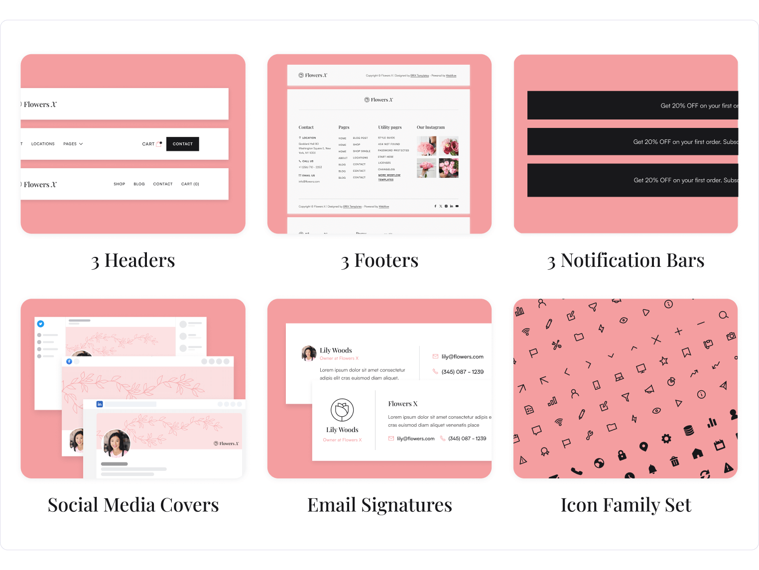 Flowers X - Florist Webflow Template Benefits