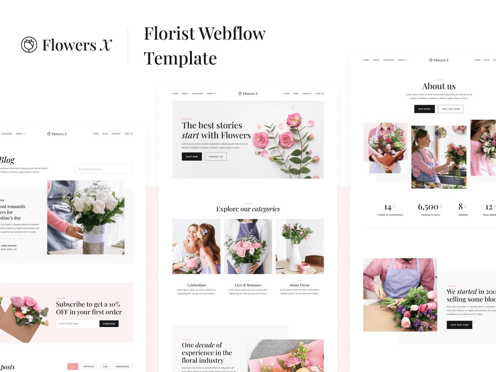 Florist Webflow Template