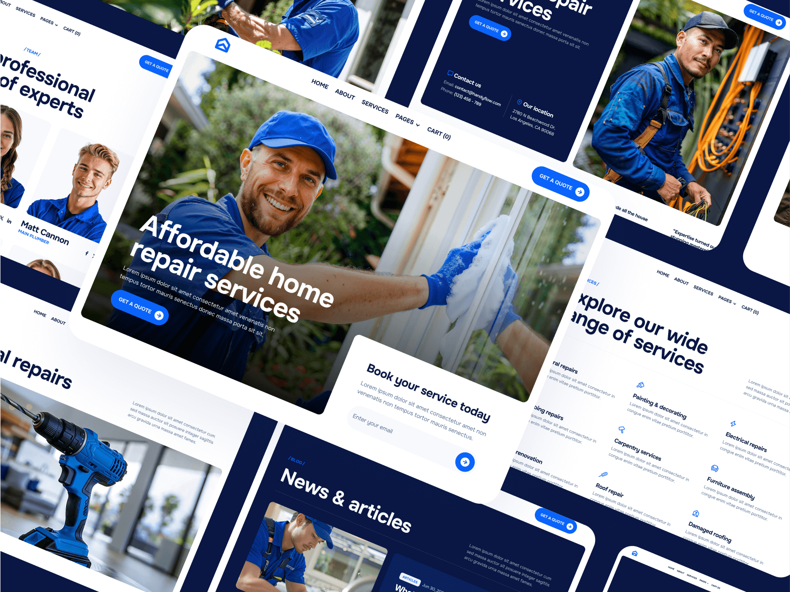 Handyman Webflow Theme