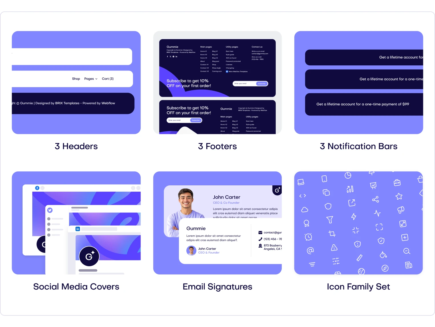 Gummie - Supplement Store Webflow Template Benefits