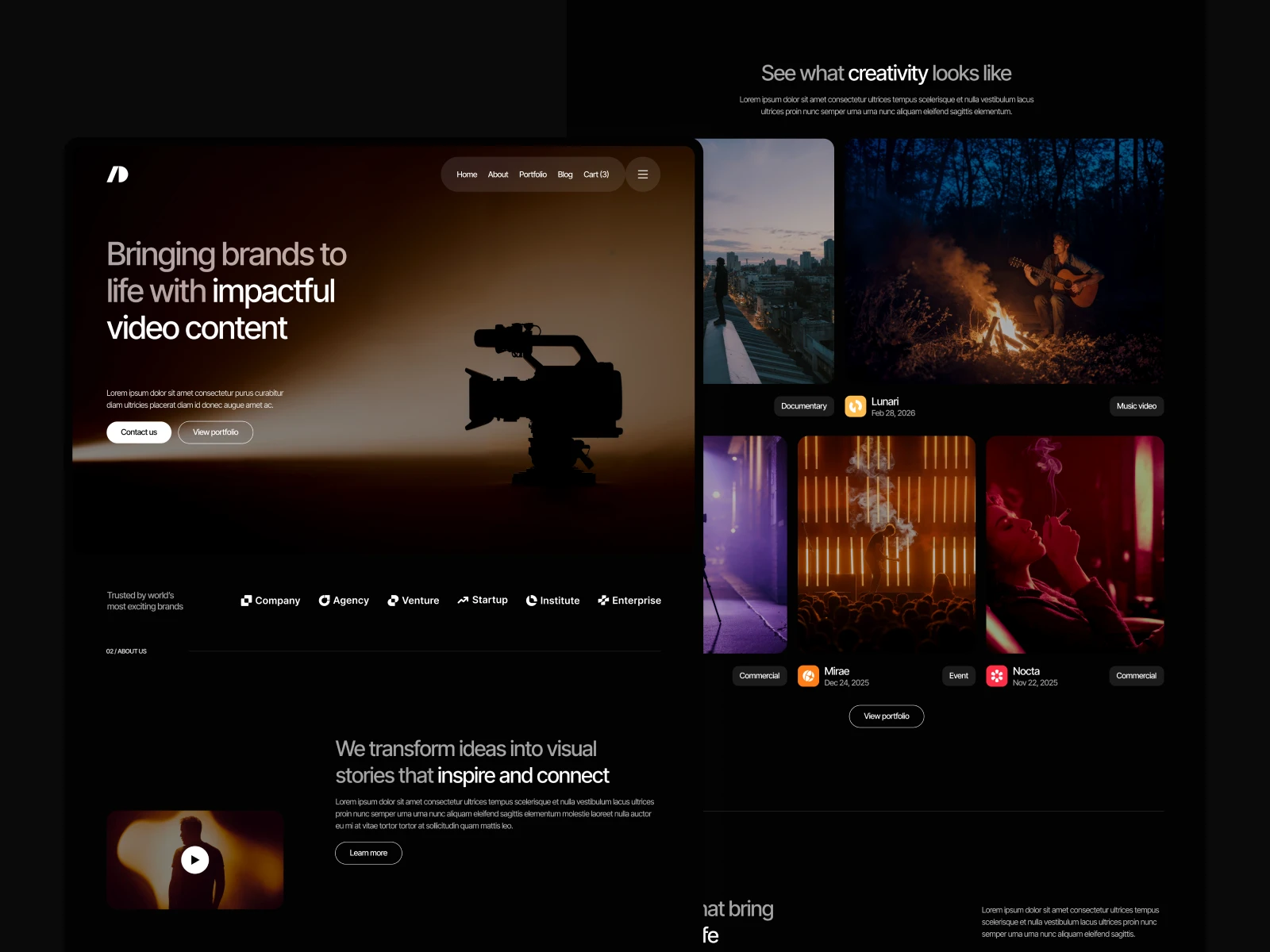 Video Production Webflow Template