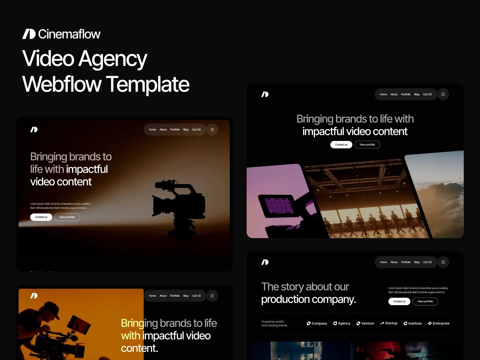 Video Agency Webflow Template