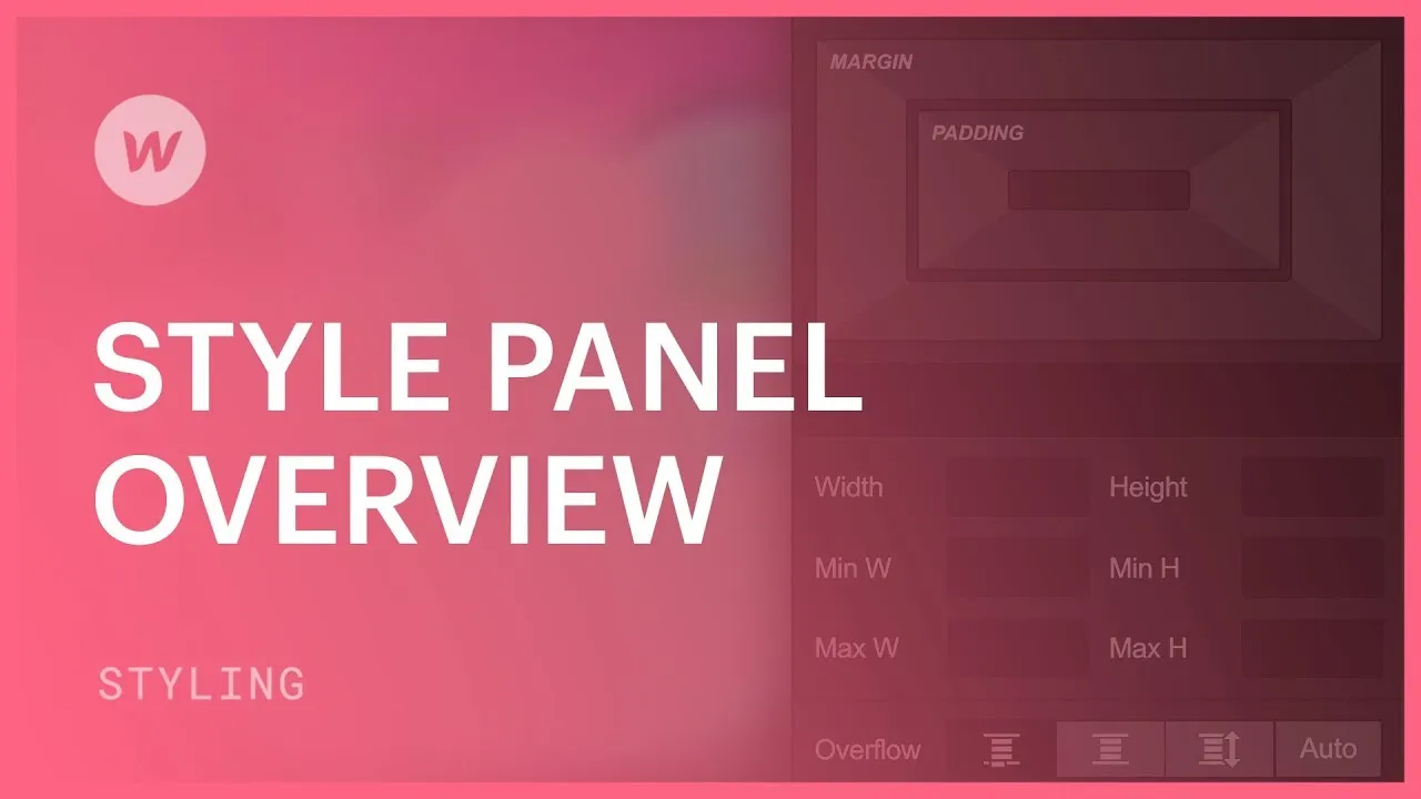 Style panel overview