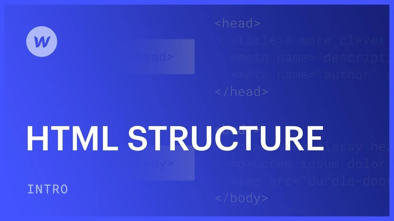 HTML structure