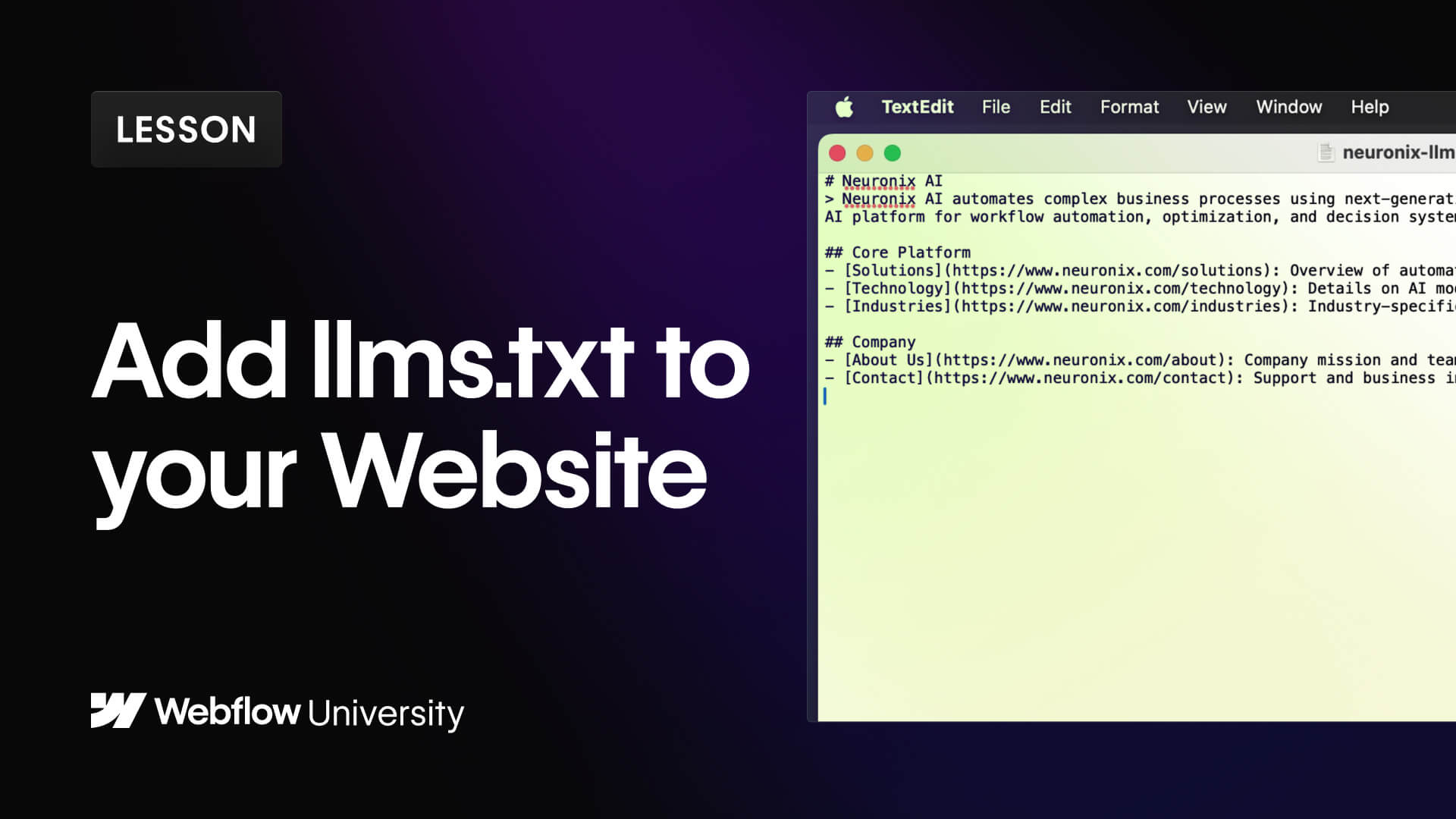 Optimize your site for LLMs with llms.txt
