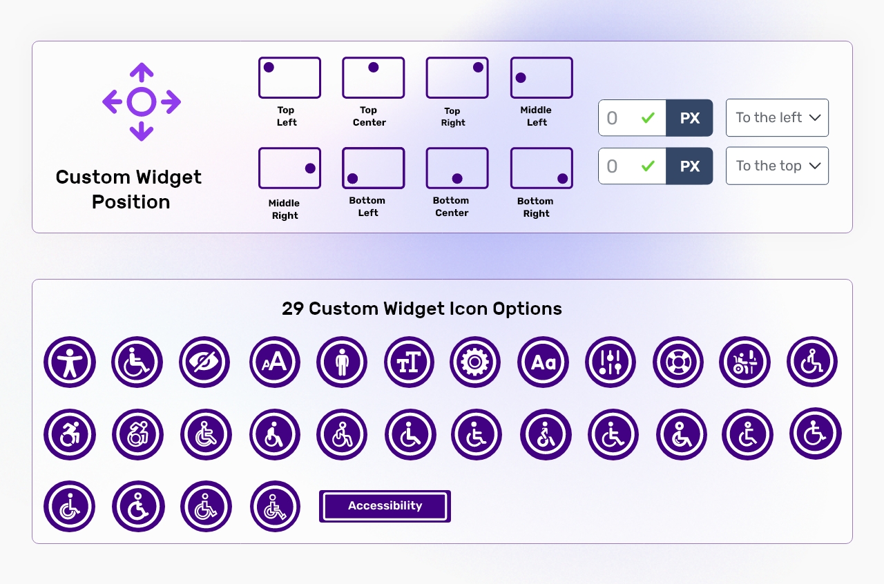 Widget Settings Options