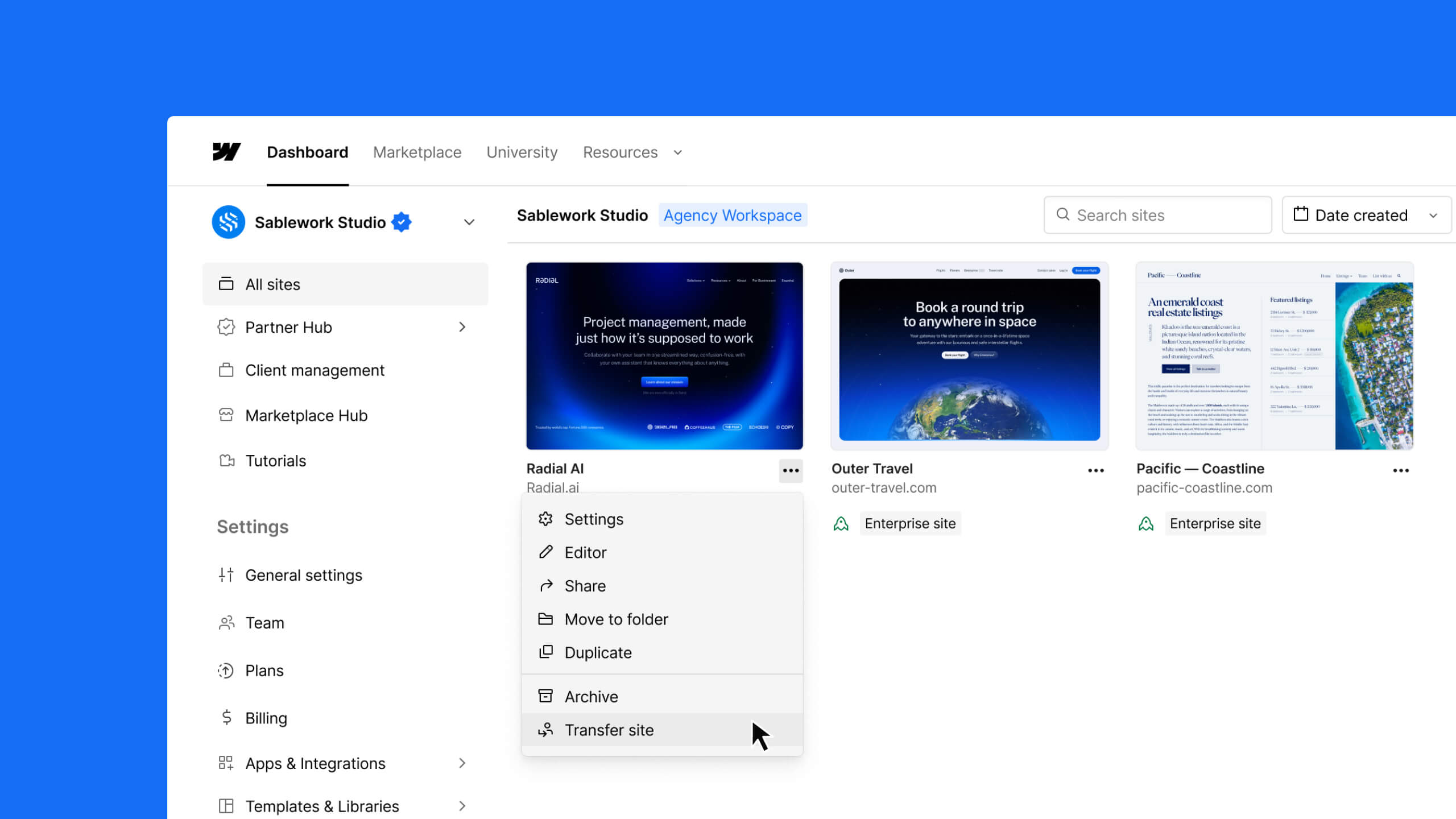 Simplify site and billing handoffs with new client payments enhancements