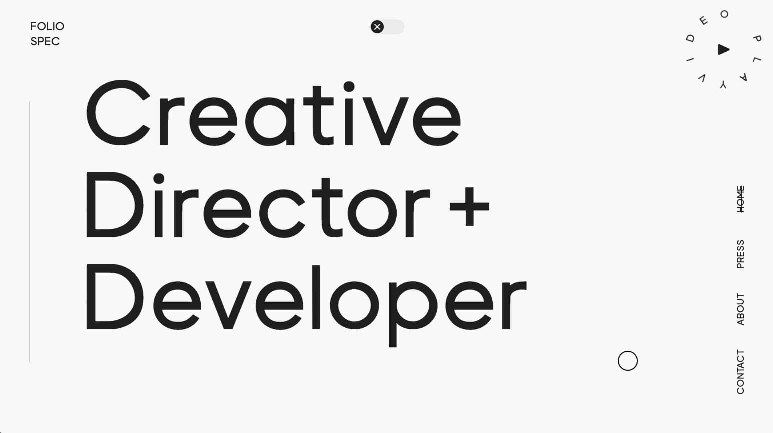 foliospec webflow template