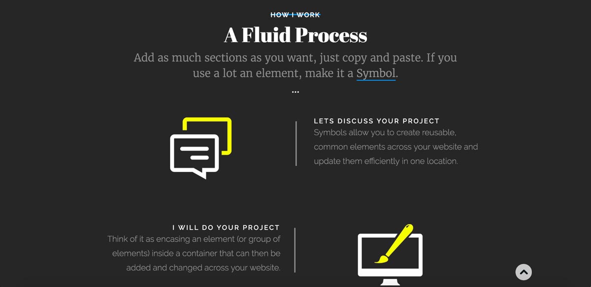 Raleway in body copy on Wider CMS website template