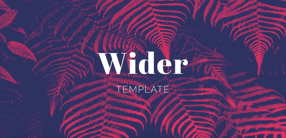 The hero section of Webflow's Wider CMS template