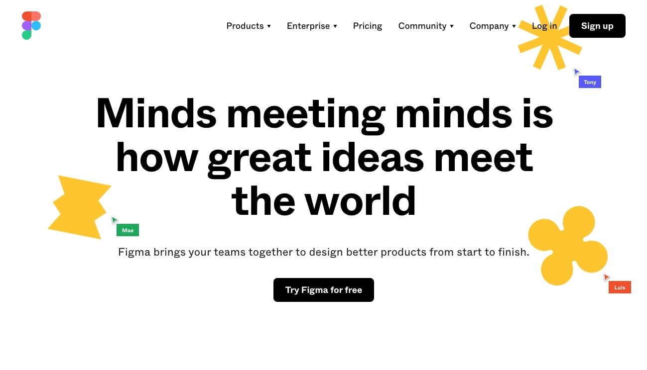 Figma design tool website