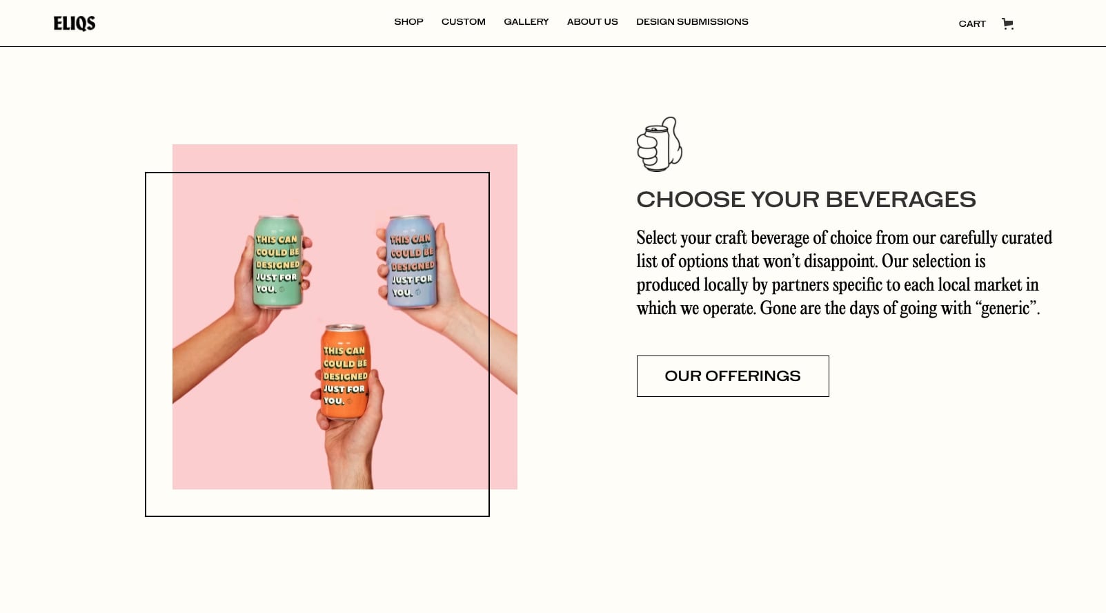 eliqs personalized cans