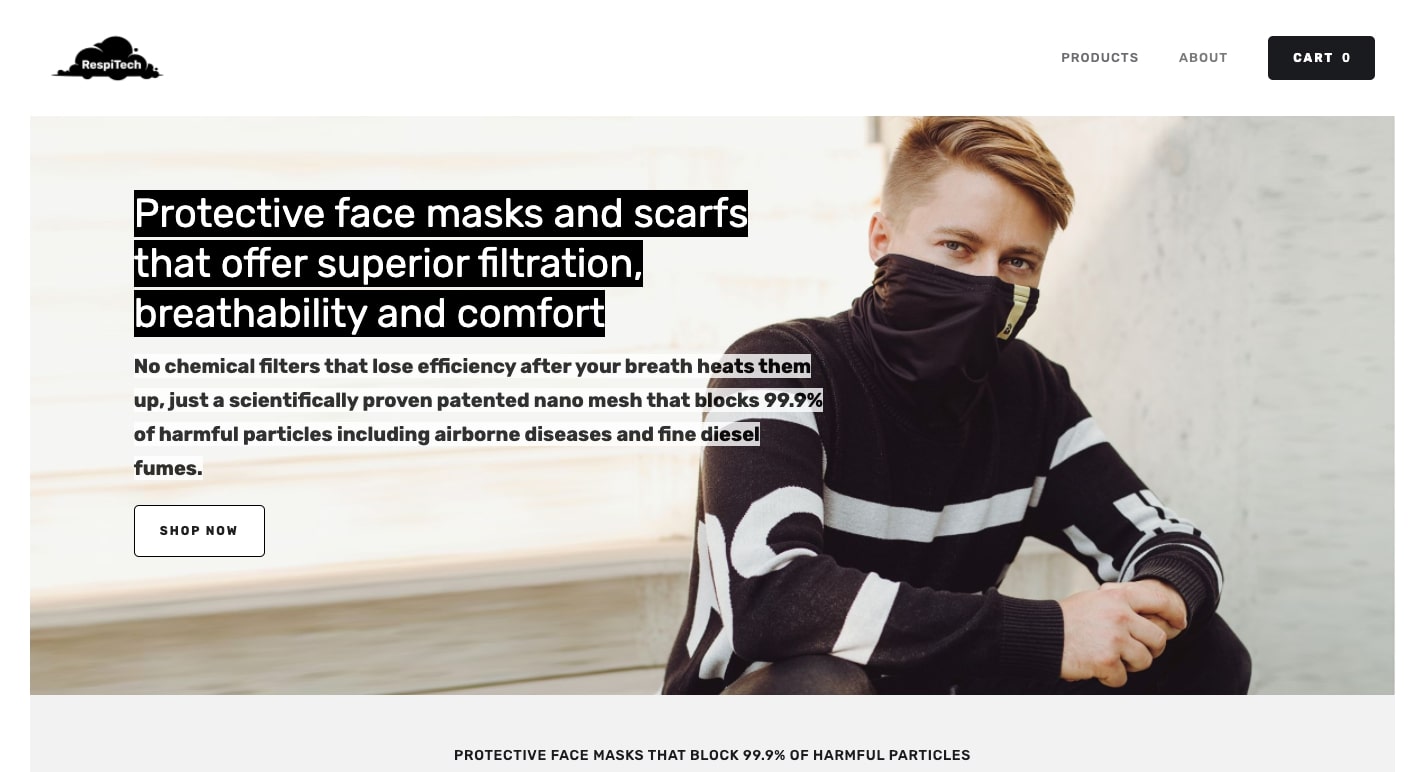 respitech face masks