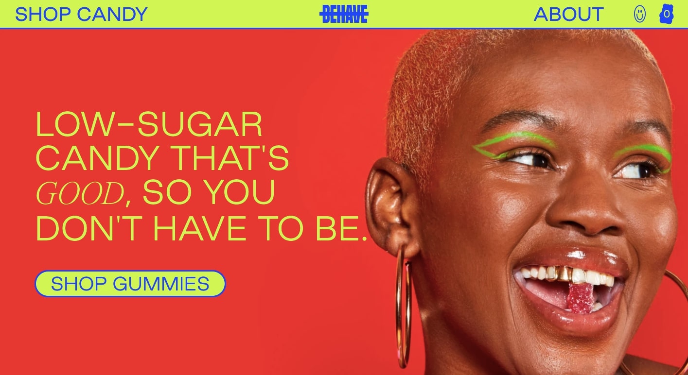 Screenshot of BEHAVE homepage