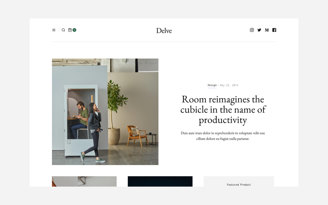 delve webflow template