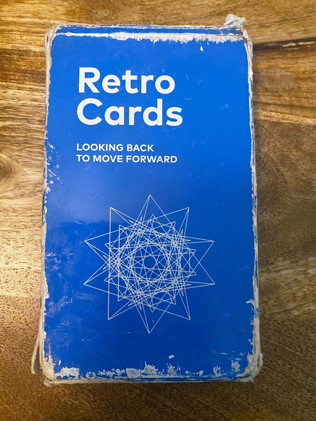 A view of Danielle's very well worn pack of Retrospective Cards.